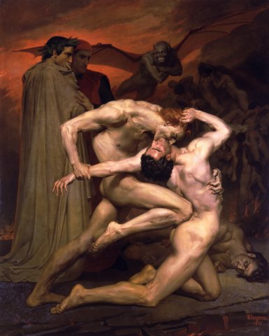 Данте и Вергилий в аду 1850. Вильям-Адольф Бугро